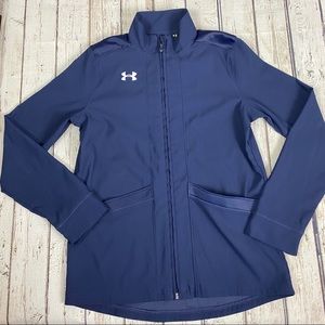 Under Armour Navy Blue Full Zip Jacket Sz M B3